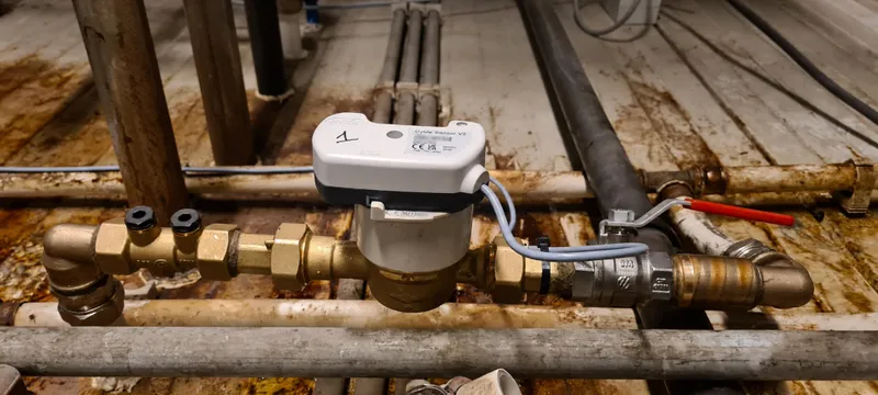 Compteur d'eau industriel équipé d'un module impulsion pour télémétrie LoRaWAN