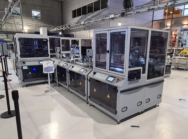 Démonstrateur Industrie 4.0 de Technifutur à Seraing avec la ligne de production